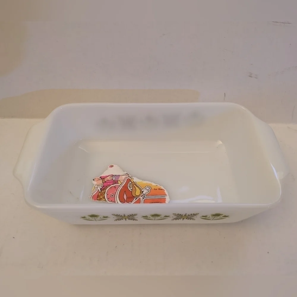 Vintage Fire King Green Meadow 1 QT Kitchenware Anchor Hocking